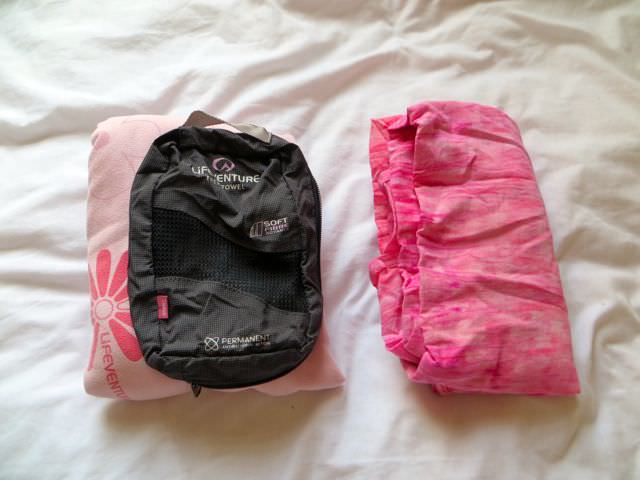 Travel Towel compared to sarong